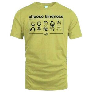 Pride LGBTQ Official Queer Eye Choose Kindness Cast Yellow T-Shirt  XS New n Pkg